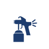 Application avec un pistolet Airless